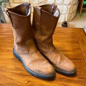 Red wing leather boots 1105 sz 11 mens